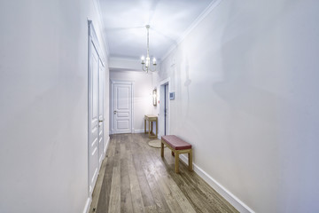 Russia,Moscow - the interior design of the hall in a new apartment