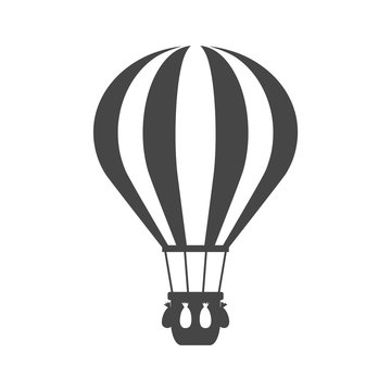 Flat Air Balloon icon - Illustration