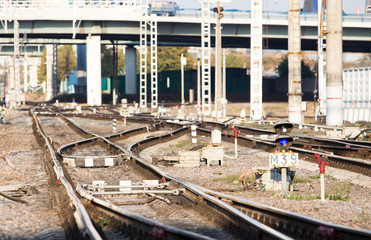 Bend railway path