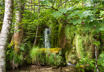 Breathtaking view in the Plitvice Lakes National Park .Croatia