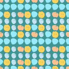 Seamless colorful pattern with circles