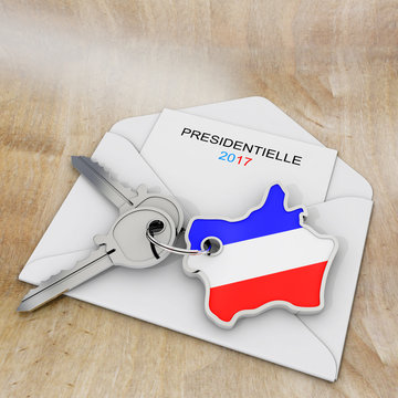 French Presidential Election 2017, 3d Rendering