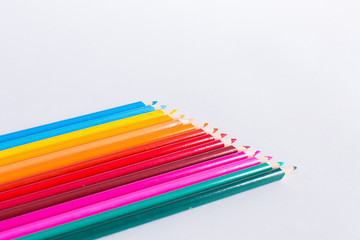 Beautiful and bright colored pencils