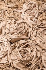 Vertical background paper flowers