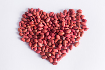 Healthy delicious nuts on white background