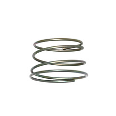 Metal spring isolated on white background