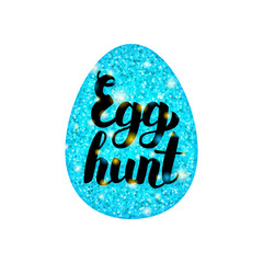 Blue Egg Hunt Greeting