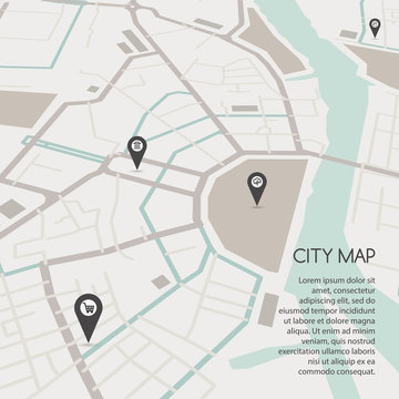 Vector city map