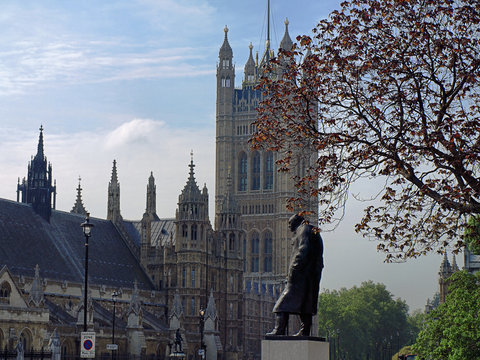 Statue of Sir Winston Churchill - London, UK