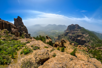 Mountainside landscape on Gran Canaria island, Spain
