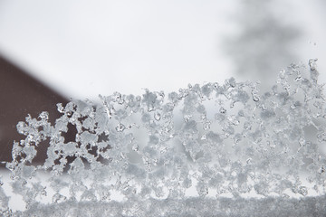 Ice on the window