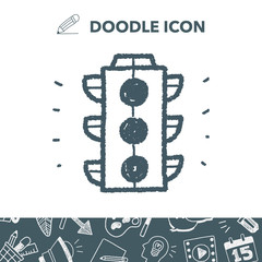 doodle traffic lights