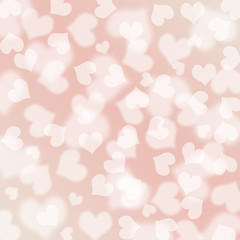 Heart bokeh background, Love concept