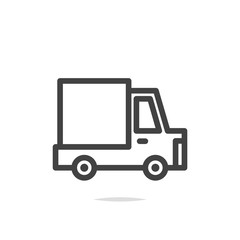 Fototapeta premium Delivery truck icon vector