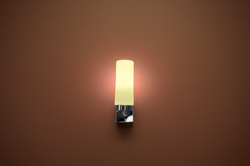 Wall lamp with space