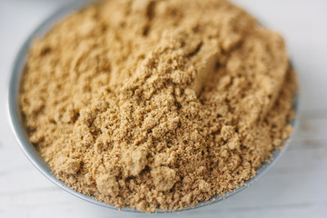 Grounded ginger root