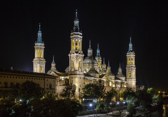 Fototapeta na wymiar Basilica Cathedral of Our Lady of the Pillar, Saragossa Spain