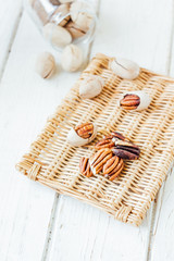 Natural pecan nuts
