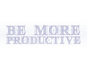 Be More Productive Technical Word