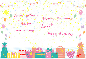 手描き　ギフトボックス