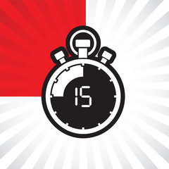 fifth teen minute stop watch countdown