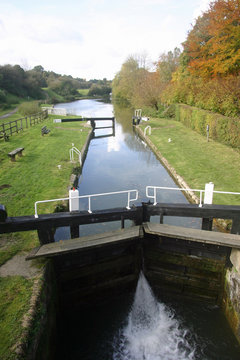 Canal with lock