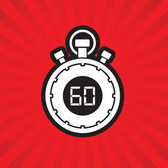 sixty minute stop watch countdown