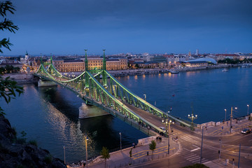 Budapest the capital of Hungary crossed by the Danube River