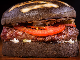 Close up of burger