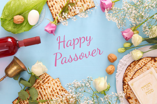 Pesah celebration concept (jewish Passover holiday)