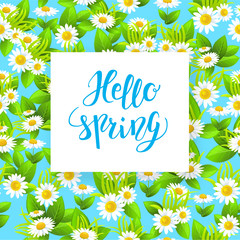 Floral spring card