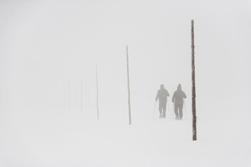 Hiking in winter Karkonosze