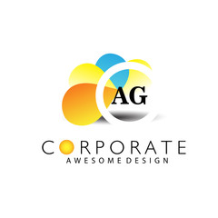 AG Letter Logo Design.Sign.Symbol.Typography