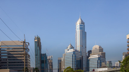 Fototapeta na wymiar The Bangkok building image Day time