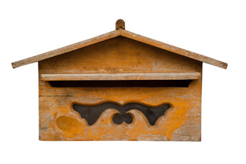 wood mailbox