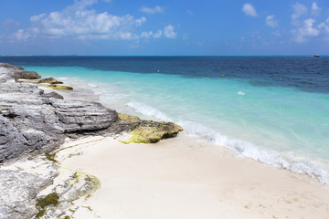 Fototapeta na wymiar Coast on the Caribbean ocean.
