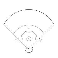 Baseball field illustration