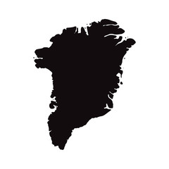 Vector map greenland country on white background © VectorMachine