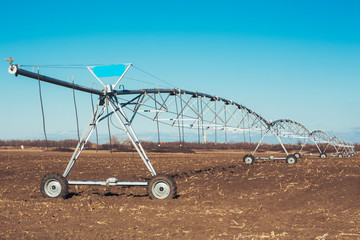 Irrigation system on wheels