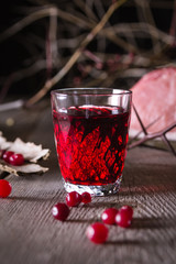 Fresh game meat on a wooden table