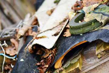 Photo of different garbage.