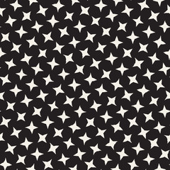 Stylish Doodle Scattered Shapes. Vector Seamless Black And White Freehand Pattern