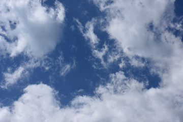 天空に浮かぶ日本の北海道