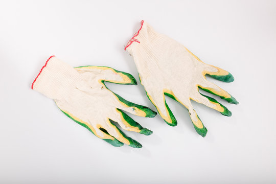 Work gloves on a white background. Isolate © makam1969