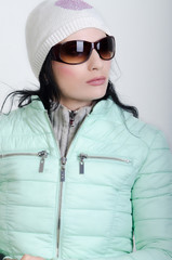 girl in a white hat