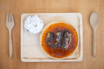 fried mackerel in chilli sauce