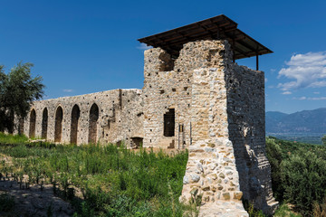 View of the castle of Androussa in Peloponnese, Greece