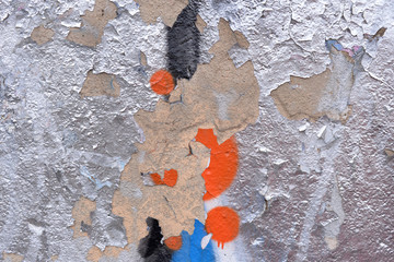 Ancient wall, background, texture, shabby paint, old cement plaster