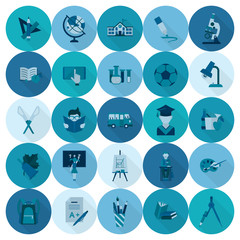 Fototapeta premium School and Education Icons