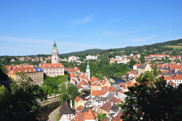 Obraz premium Cesky Krumlov - beutiful old town in south bohemia, Czech republic